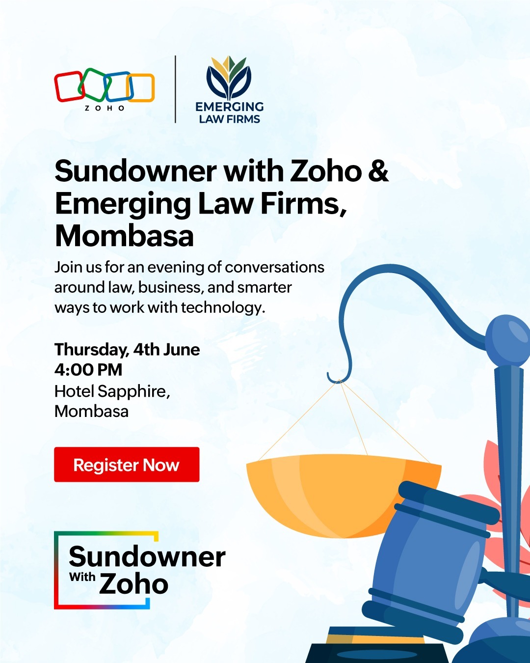 Sundowner with Zoho & Emerging Law Firms